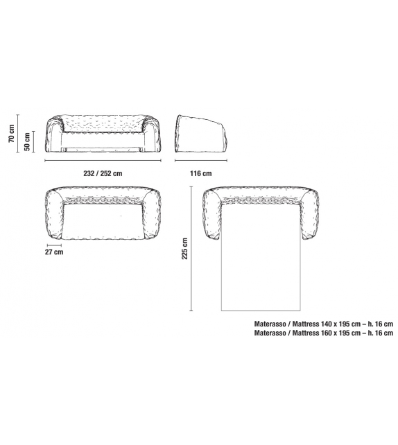 Quilt Campeggi Sofà-Cama