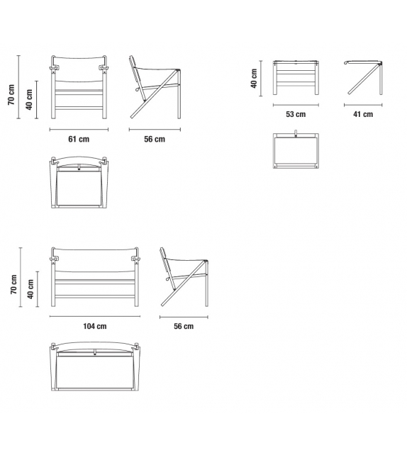 Mehari Campeggi Small Armchair