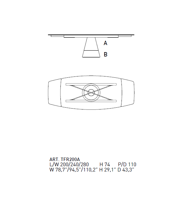 Terraferma Alivar Extendable Table