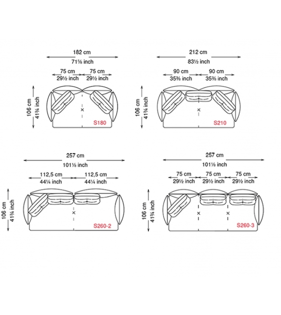 Douglas Cattelan Italia Sofá