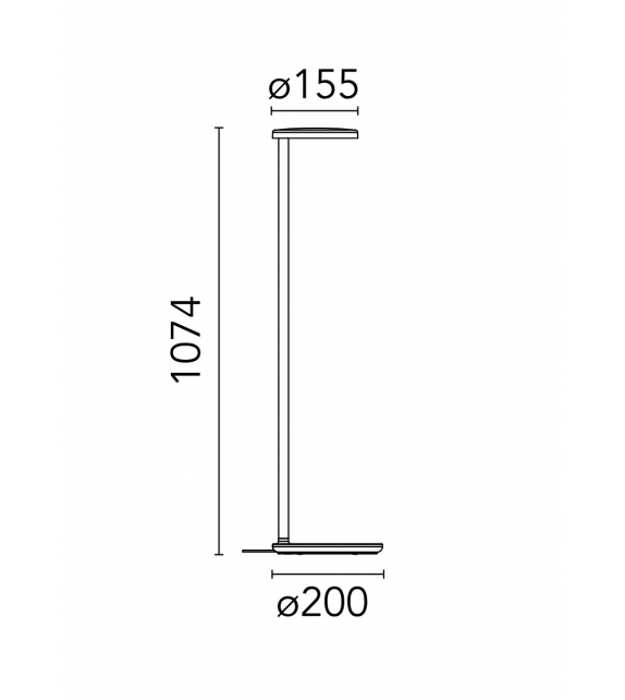 Oblique Flos Lampadaire