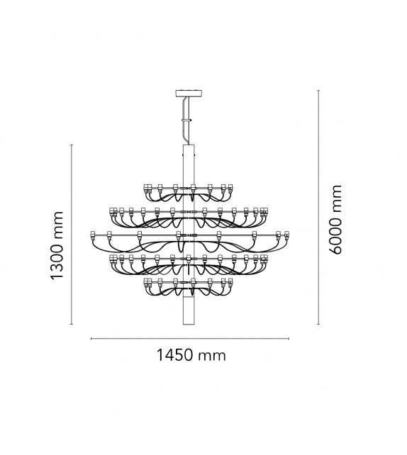 2097/75 Flos Lampadario
