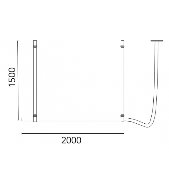 Belt Fabric Flos Lámpara de Suspensión