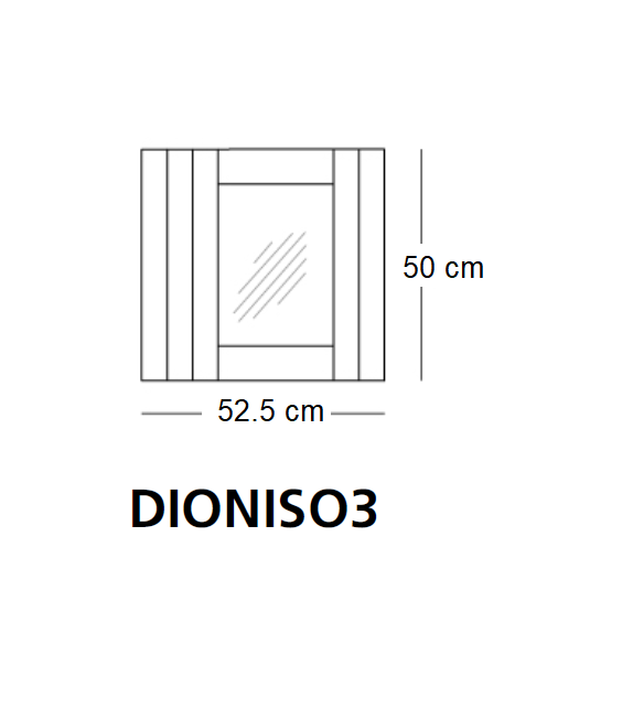 Dioniso 3 Glas Italia Spiegel