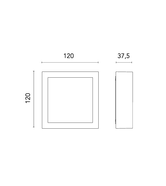 Mile Path 1 Flos Wall/Ceiling Lamp