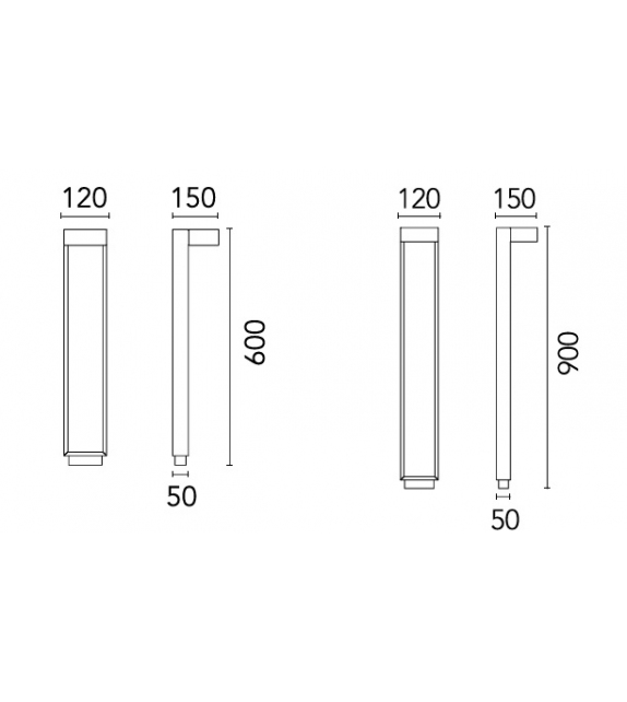 Mile Bollard 1 Mono Flos Lampadaire