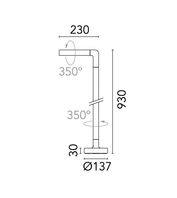Wallstick Pipe 2 Flos Lampadaire