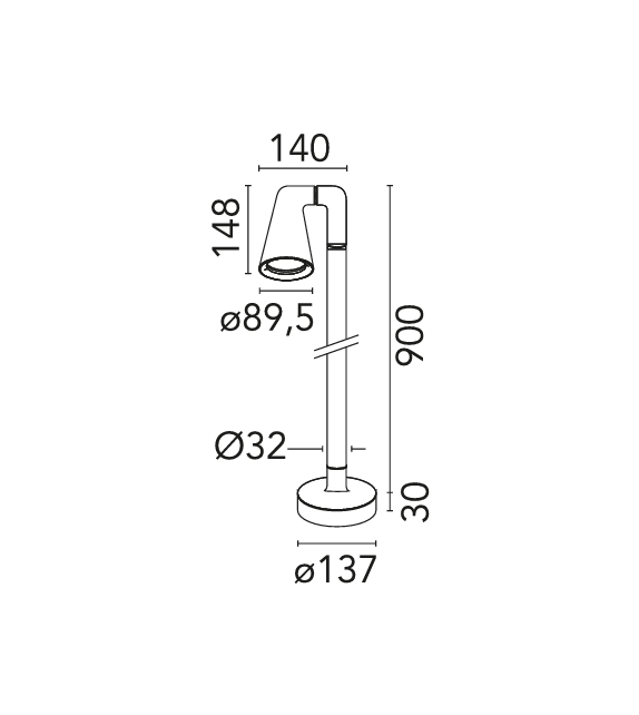 Belvedere Spot F3 Flos Floor Lamp