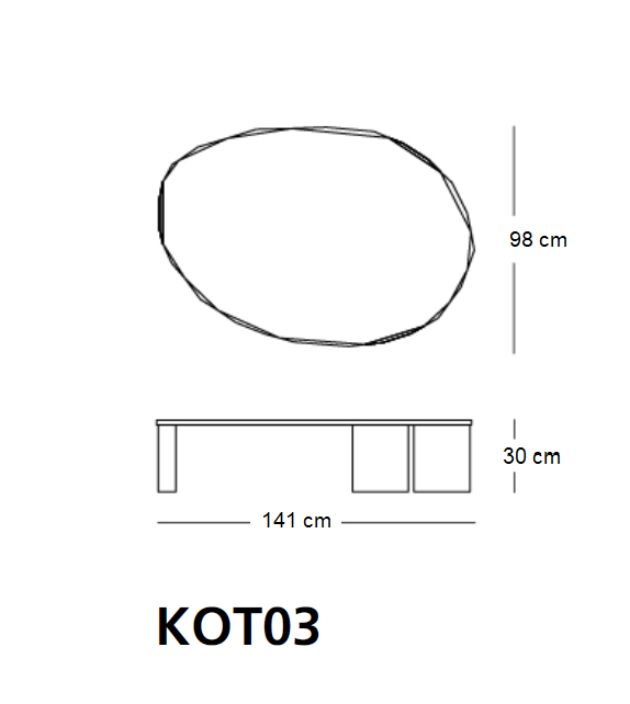 Kooh-I-Noor Glas Italia Tavolino