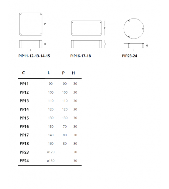 Pipeline Glas Italia Couchtisch
