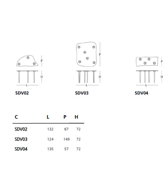 Specchio di Venere Glas Italia Mesa