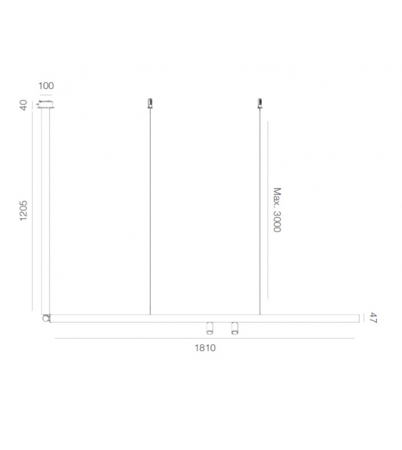 The Glowing Track Lampe Flos