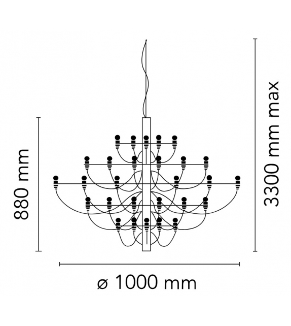 2097/50 Flos Chandelier