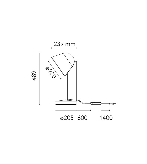 Listo para entregar - Céramique Down Flos Lámpara de Mesa