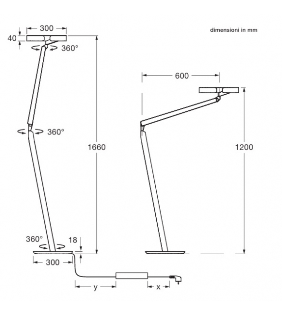 Ready for shipping - Gioia Lettura Occhio Reading Lamp
