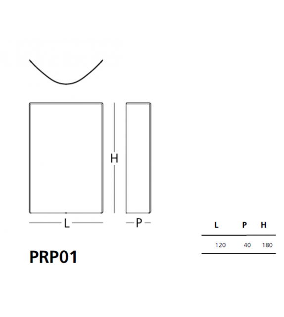 PRISM partition Glas Italia Biombo