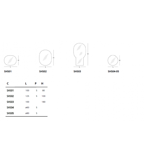 Shimmer Glas Italia Spiegel