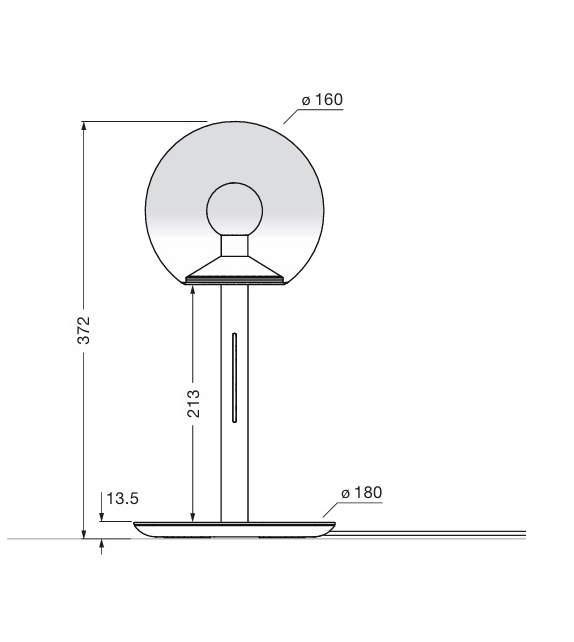 Prêt pour l'expédition - Luna Sogno Occhio Lampe de Table