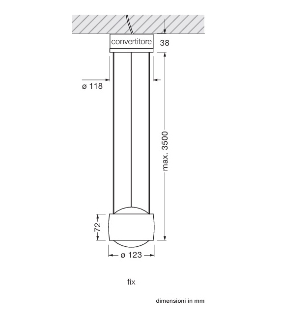 Prêt pour l'expédition - Sento Sospeso Occhio Suspension