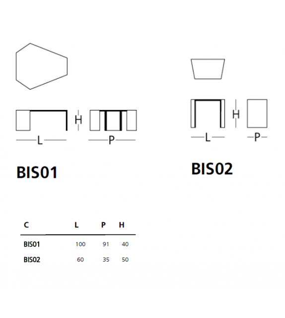 Bisel Glas Italia Tavolino