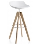 Flow Stool Hocker mit 4 VN Eichenholzbeinen MDF Italia