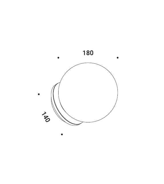 Prêt pour l'expédition - Calma Davide Groppi Applique / Plafonnier