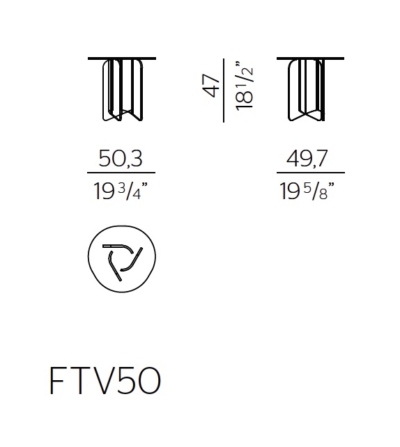 Fleur Molteni&C Tavolino