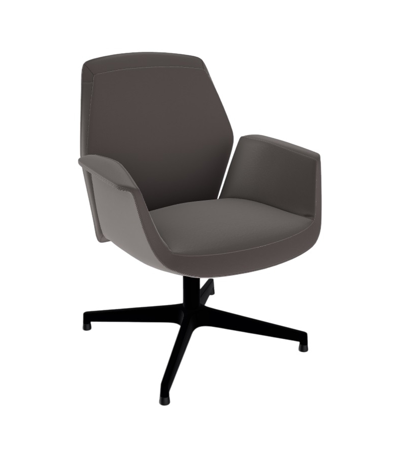 Prêt pour l'expédition - Downtown Visitor Chaise Pivotant Poltrona Frau