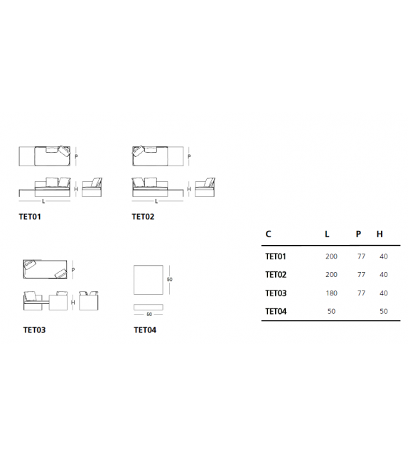 Tête-à-Tête Glas Italia Sofa