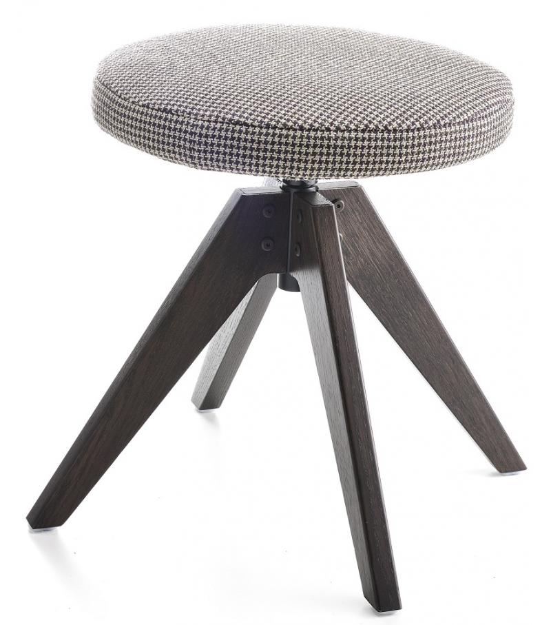 Flow MDF Italia Pouf 4 Legs VN Oak