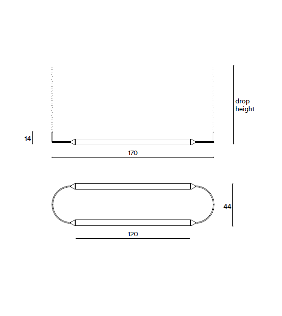 Cirque Pendant Ellipse Horizontal Giopato & Coombes Lampada a Sospensione