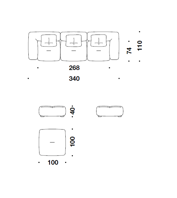 Listo para entregar - Me-Time Moroso Sofà