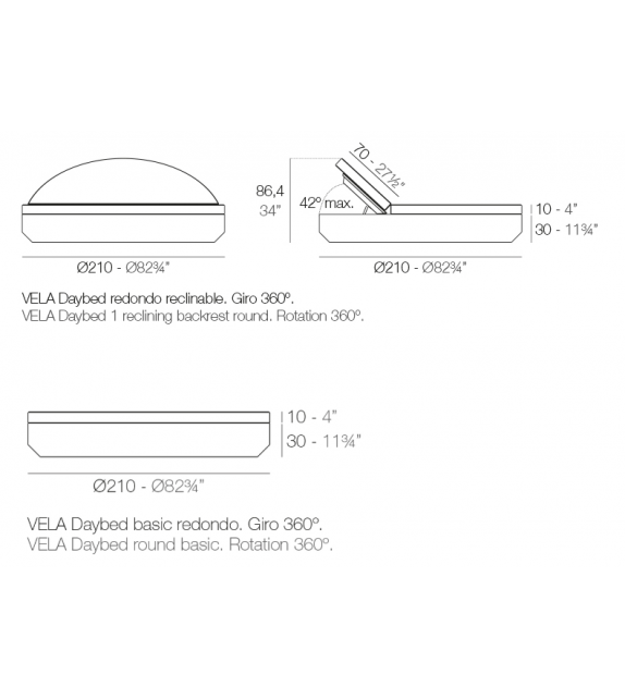 Vela Daybed Rotondo Vondom