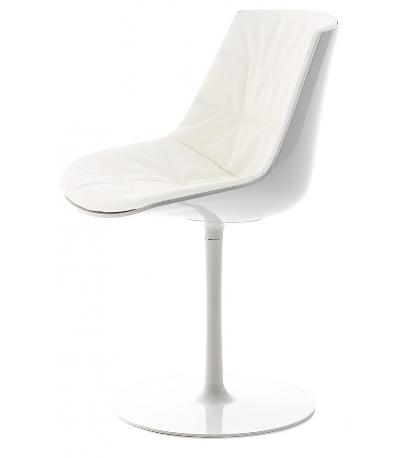 Flow Chair Padded With Central Leg MDF Italia