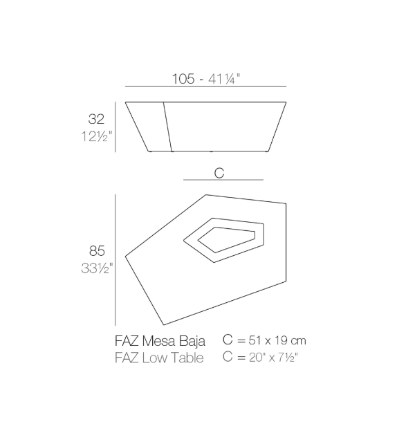 Faz Coffee Table Vondom