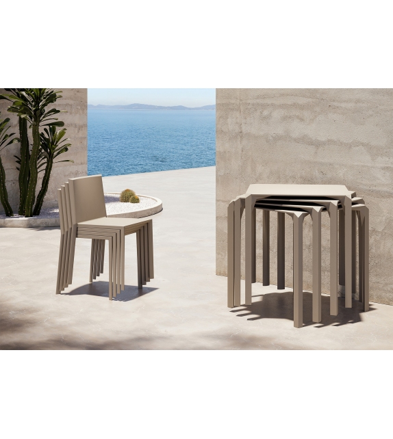 Quartz Set mit 4 Stühlen Vondom