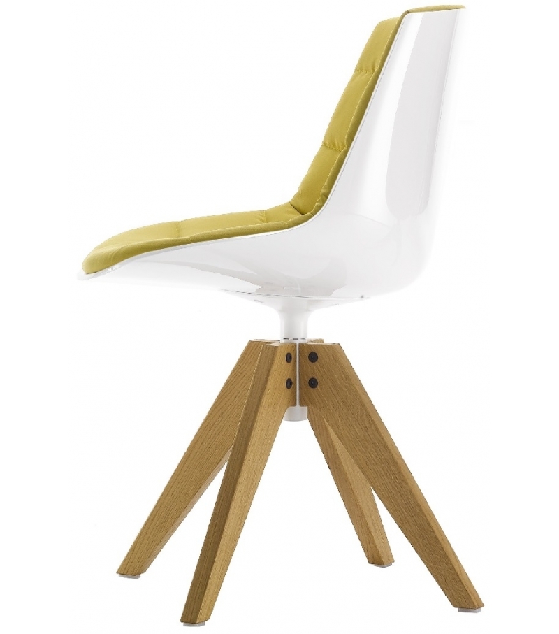 Flow Chair Rovere MDF Italia Silla Acolchada