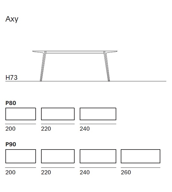 Axy MDF Italia Fixed Table Outdoor