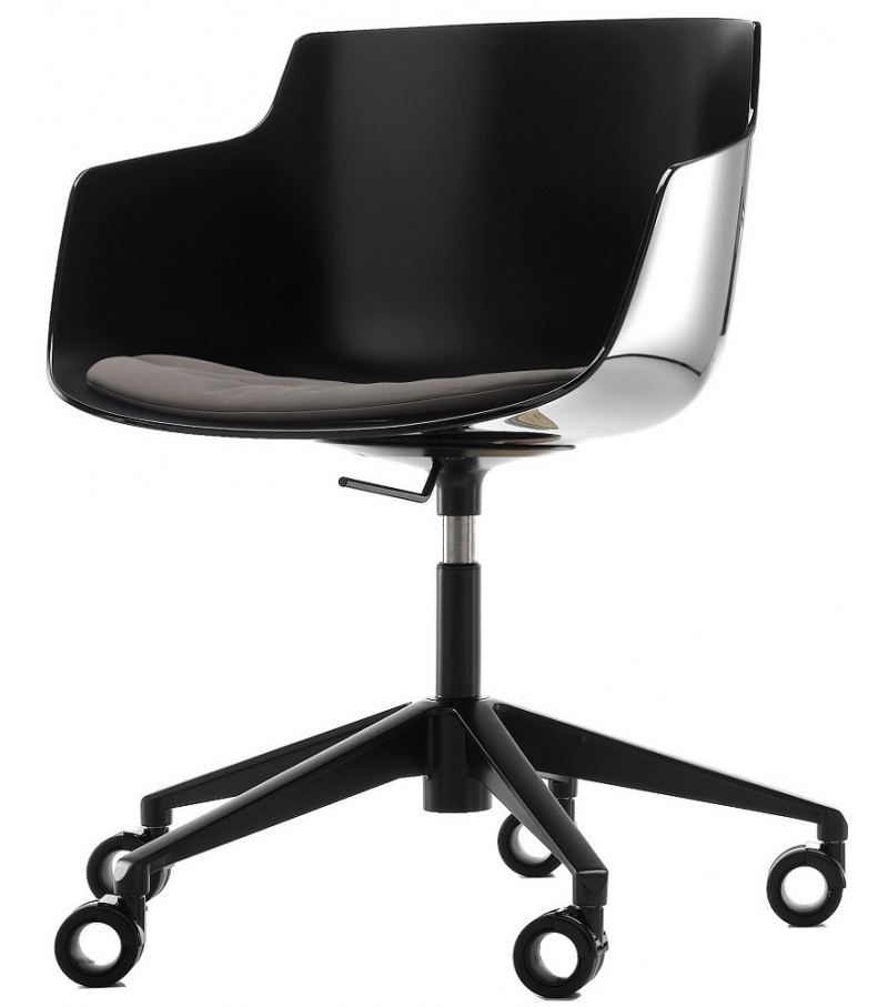 Flow Slim Chair 5 Point-Star on Castors MDF Italia