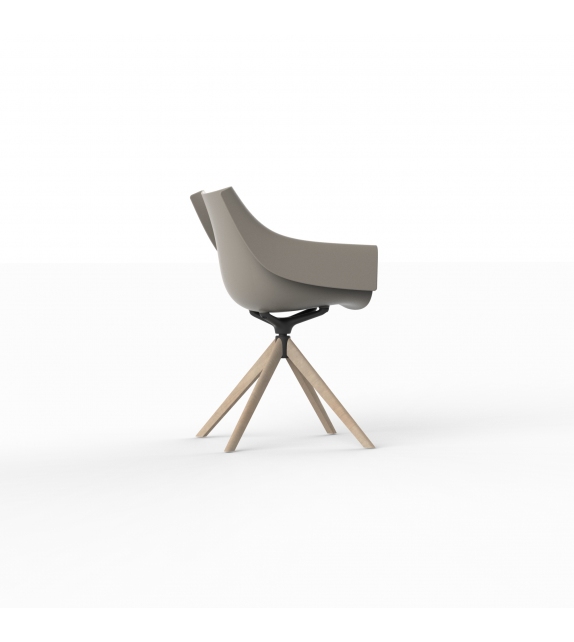 Manta Vondom Poltroncina Girevole in Legno