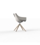 Manta Vondom Wooden Swivel Armchair