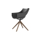 Manta Vondom Wooden Swivel Armchair