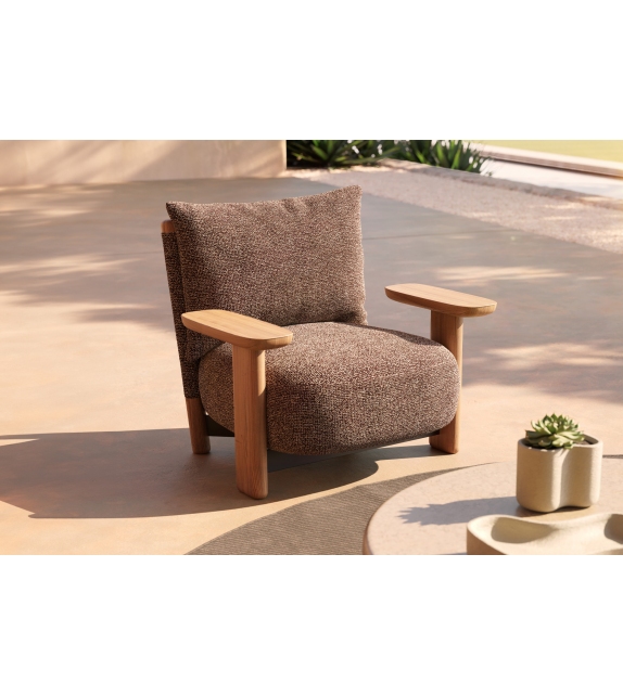 Milos Wood Lounge Chair Vondom Poltrona