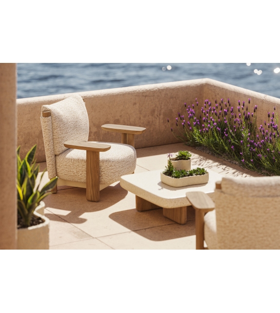 Milos Wood Lounge Chair Vondom Sessel