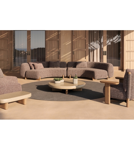 Milos Wood Lounge Chair Vondom