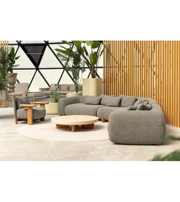 Milos Wood Lounge Chair Vondom