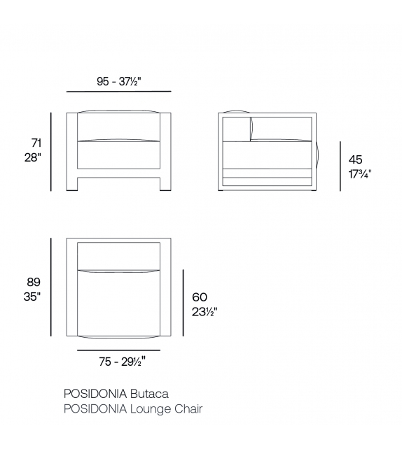 Posidonia Lounge Chair Vondom