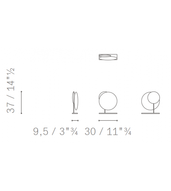 Pronta consegna - Moonbeam Poltrona Frau Lampada da Tavolo