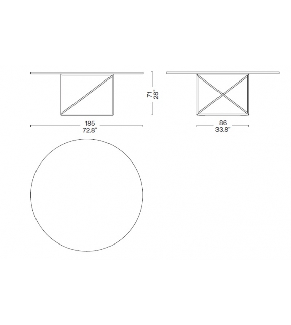 LC15 Table De Conférence Tisch Cassina