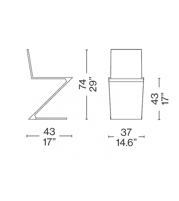 280 Zig Zag Silla Cassina